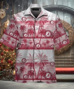 Alabama Crimson Tide Tropical Hawaiian Elegance Design Short Sleeve Shirt