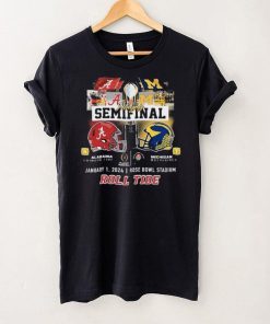 Alabama Crimson Tide Vs Michigan Wolverines CFP Playoff Semifinal Rose Bowl 2024 Roll Tide Shirt