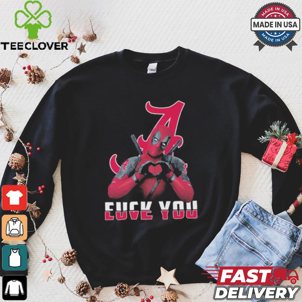 Alabama Crimson Tide X Deadpool Fuck You Love You Shirt Alabama Crimson Tide X Deadpool Fuck You Love You Shirt