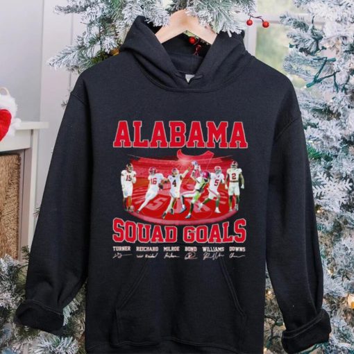 Alabama Crimson Tide squad goals signatures hoodie, sweater, longsleeve, shirt v-neck, t-shirt