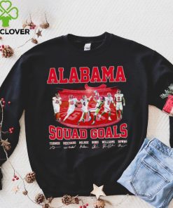 Alabama Crimson Tide squad goals signatures hoodie, sweater, longsleeve, shirt v-neck, t-shirt