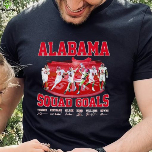 Alabama Crimson Tide squad goals signatures hoodie, sweater, longsleeve, shirt v-neck, t-shirt