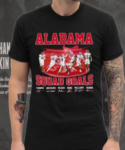 Alabama Crimson Tide squad goals signatures hoodie, sweater, longsleeve, shirt v-neck, t-shirt