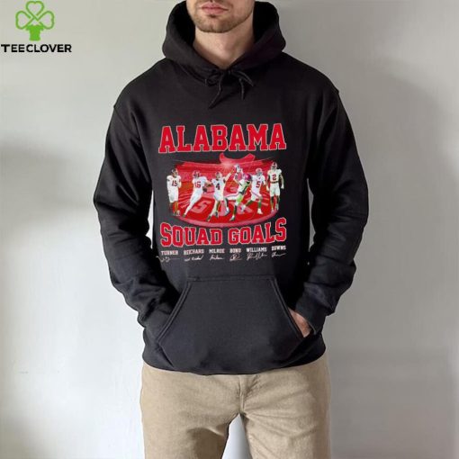 Alabama Crimson Tide squad goals signatures hoodie, sweater, longsleeve, shirt v-neck, t-shirt