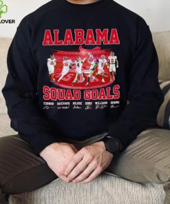 Alabama Crimson Tide squad goals signatures hoodie, sweater, longsleeve, shirt v-neck, t-shirt