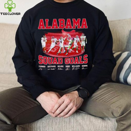 Alabama Crimson Tide squad goals signatures hoodie, sweater, longsleeve, shirt v-neck, t-shirt