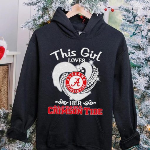 Alabama Crimson Tide this girl loves her Crimson Tide heart sport circle logo hoodie, sweater, longsleeve, shirt v-neck, t-shirt