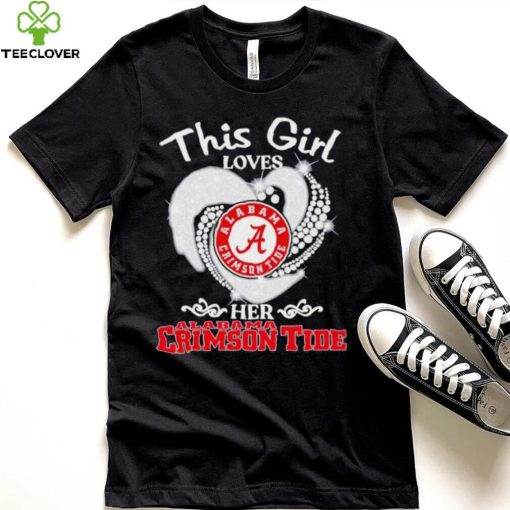 Alabama Crimson Tide this girl loves her Crimson Tide heart sport circle logo hoodie, sweater, longsleeve, shirt v-neck, t-shirt