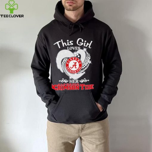 Alabama Crimson Tide this girl loves her Crimson Tide heart sport circle logo hoodie, sweater, longsleeve, shirt v-neck, t-shirt