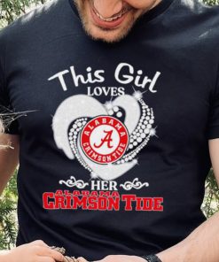 Alabama Crimson Tide this girl loves her Crimson Tide heart sport circle logo hoodie, sweater, longsleeve, shirt v-neck, t-shirt