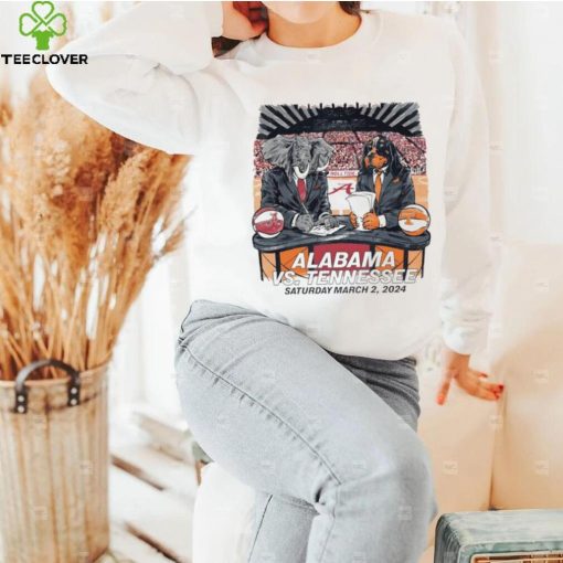 Alabama Crimson Tide vs Tennessee Volunteers saturday march 2 2024 hoodie, sweater, longsleeve, shirt v-neck, t-shirt