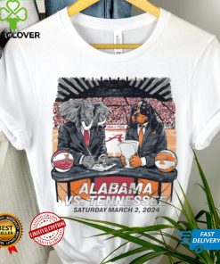 Alabama Crimson Tide vs Tennessee Volunteers saturday march 2 2024 hoodie, sweater, longsleeve, shirt v-neck, t-shirt