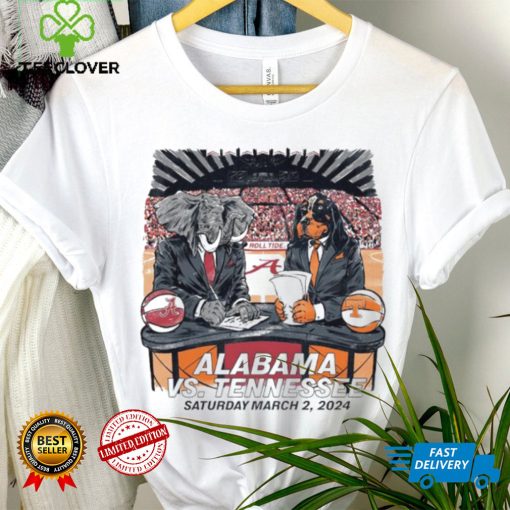 Alabama Crimson Tide vs Tennessee Volunteers saturday march 2 2024 hoodie, sweater, longsleeve, shirt v-neck, t-shirt