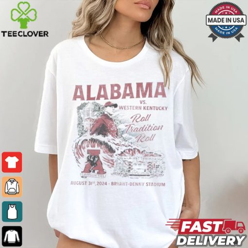 Alabama Crimson Tide vs. Western Kentucky Hilltoppers Game Day August 31st, 2024 Shirt