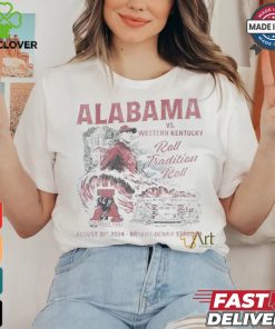 Alabama Crimson Tide vs. Western Kentucky Hilltoppers Game Day August 31st, 2024 Shirt