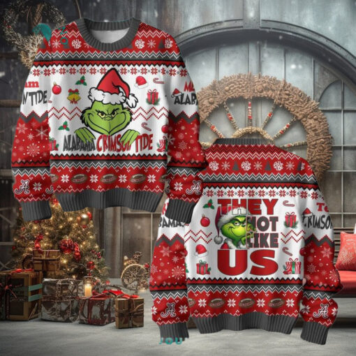 Alabama Crimson Tide x Grinch Special Edition 2024 Christmas Sweater