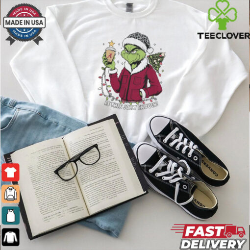 Alabama Crimson Tide x Santa Grinch Is This Jolly Enough Merry Christmas Shirt
