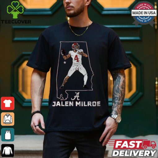 Alabama Football Jalen Milroe State Star Shirt