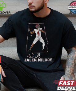 Alabama Football Jalen Milroe State Star Shirt