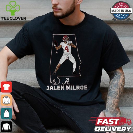 Alabama Football Jalen Milroe State Star Shirt