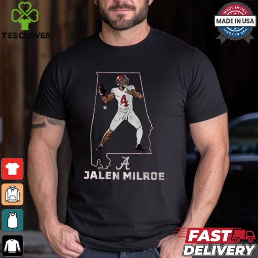 Alabama Football Jalen Milroe State Star Shirt