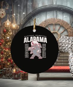 Alabama Football Vintage Inspired Championship Ornament