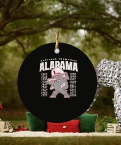 Alabama Football Vintage Inspired Championship Ornament