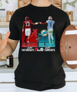 Alabama On Saturdays And Dophins On Sundays Shirt