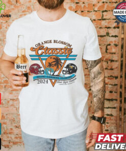Alabama State Hornets vs. North Carolina Central Eagles Football 2024 Orange Blossom Classic T Shirt 2 Alabama State Hornets vs. North Carolina Central Eagles Football 2024 Orange Blossom Classic T Shirt