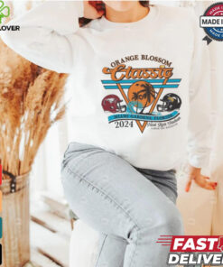 Alabama State Hornets vs. North Carolina Central Eagles Football 2024 Orange Blossom Classic T Shirt 3 Alabama State Hornets vs. North Carolina Central Eagles Football 2024 Orange Blossom Classic T Shirt