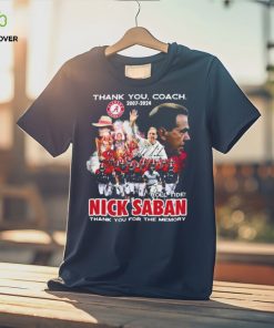 Alabama Thank You Coach Nick Saban 2007 2024 Roll Tide Shirt