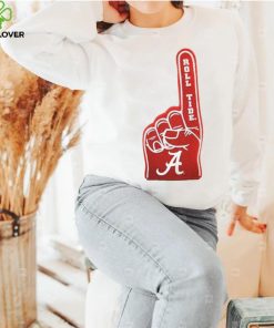 Alabama crimson tide foam hand #1 shirt 1 Alabama crimson tide foam hand #1 shirt