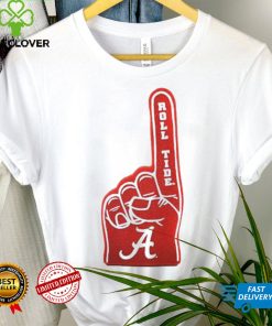 Alabama crimson tide foam hand #1 shirt 3 Alabama crimson tide foam hand #1 shirt
