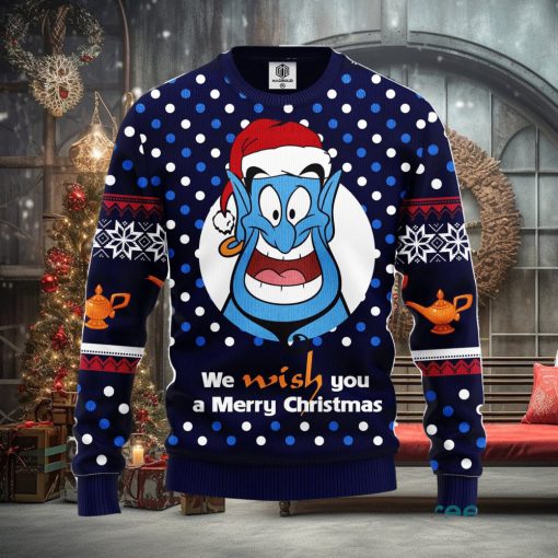 Aladdin And The Magic Lamp Thanksgiving Women Mens Ugly Christmas Sweater