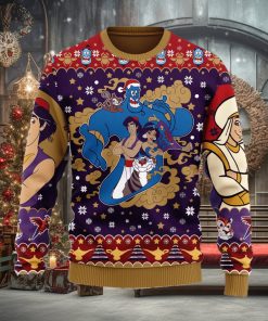 Aladin Anime Xmas Ugly Christmas Sweater Gift For Men Women