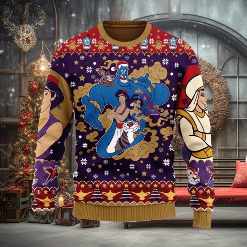 Aladin Anime Xmas Ugly Christmas Sweater Gift For Men Women