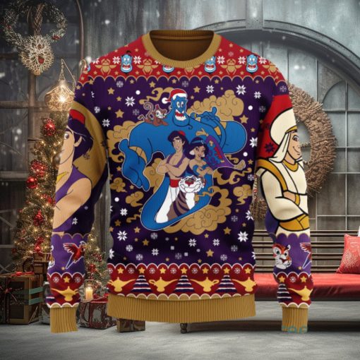 Aladin Anime Xmas Women Mens Ugly Christmas Sweater