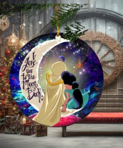 Aladin Couple Love You To The Moon Galaxy Perfect Gift For Holiday Ornament