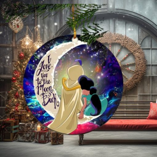 Aladin Couple Love You To The Moon Galaxy Perfect Gift For Holiday Ornament