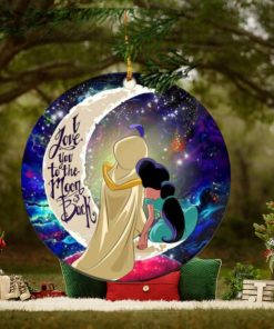 Aladin Couple Love You To The Moon Galaxy Perfect Gift For Holiday Ornament