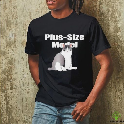 Alan Roberts Wearing Plus Size Model Cade Cat T Shirts