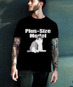 Alan Roberts Wearing Plus Size Model Cade Cat T Shirts