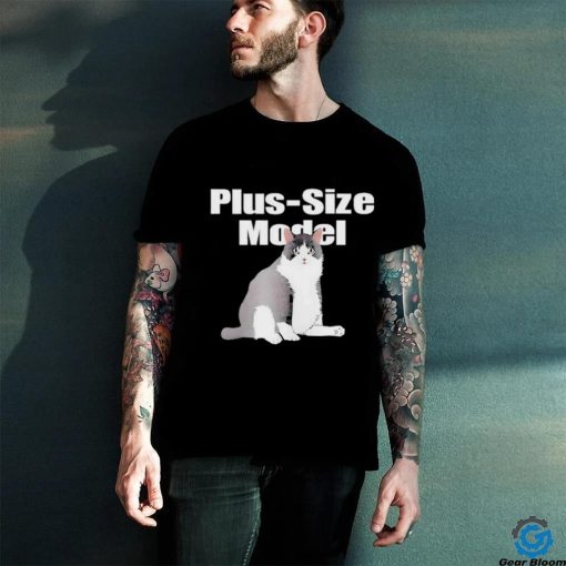 Alan Roberts Wearing Plus Size Model Cade Cat T Shirts