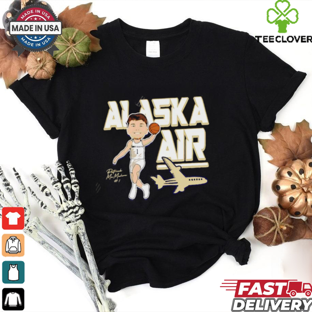 Alaska Air Patrick McMahon cartoon shirt Alaska Air Patrick McMahon cartoon shirt