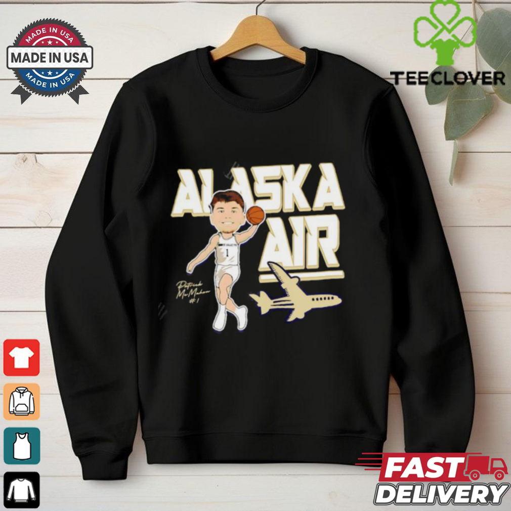 Alaska Air Patrick McMahon cartoon shirt Alaska Air Patrick McMahon cartoon shirt