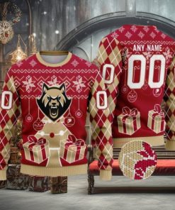 Albany FireWolves Special Design Merry Matchup Light Up Ugly Christmas Sweater