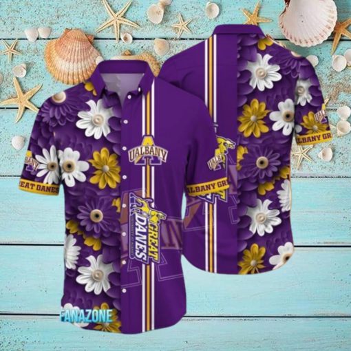 Albany Great Danes NCAA3 Flower Hawaii Shirt For Fans