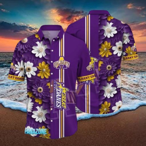 Albany Great Danes NCAA3 Flower Hawaii Shirt For Fans