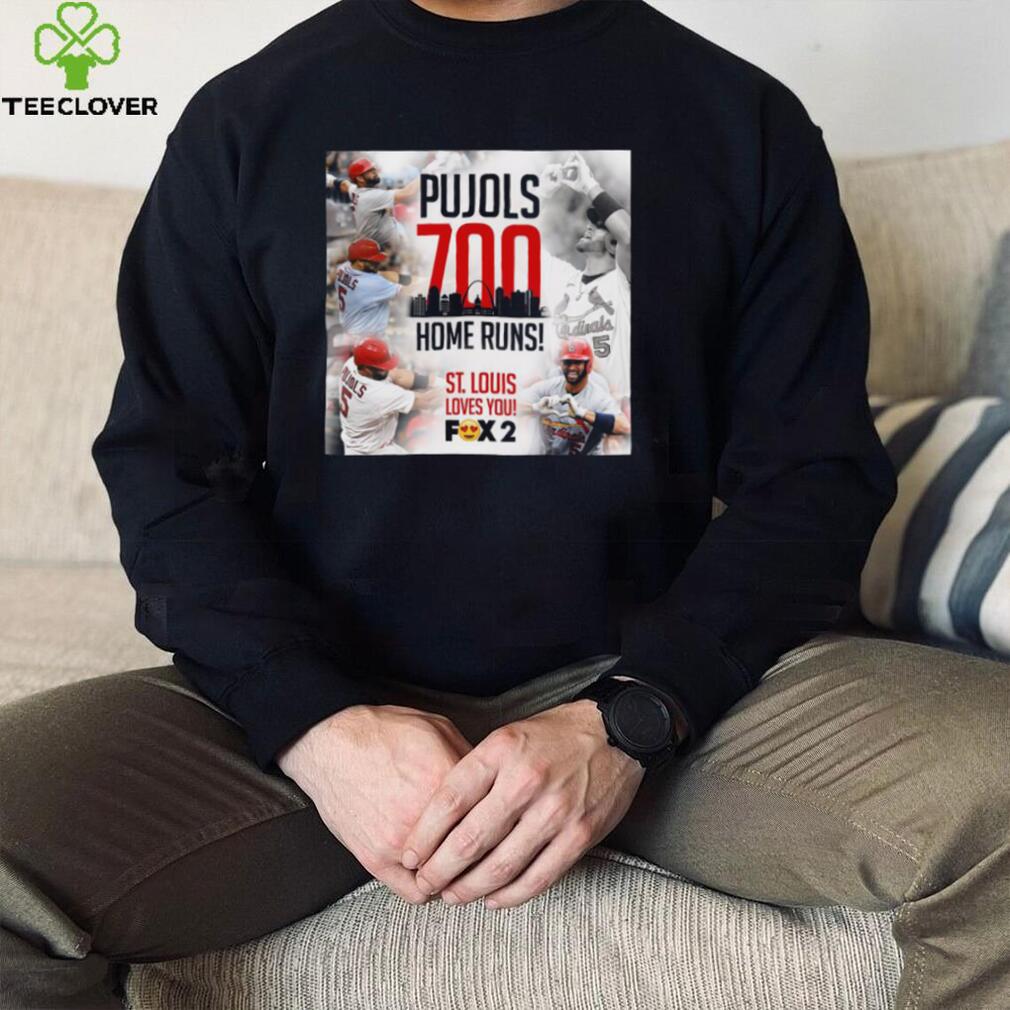 Albert Pujols 700 Home Runs St Louis Love You Shirt Albert Pujols 700 Home Runs St Louis Love You Shirt