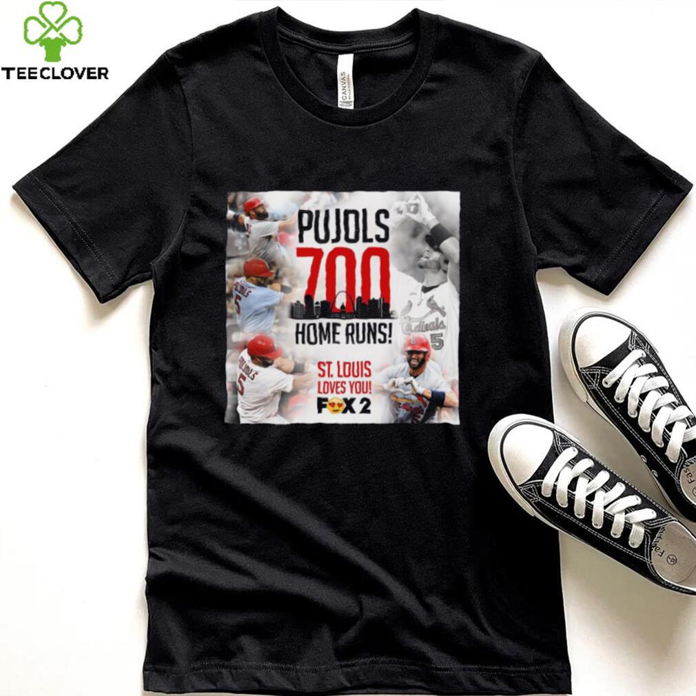 Albert Pujols 700 Home Runs St Louis Love You Shirt Albert Pujols 700 Home Runs St Louis Love You Shirt